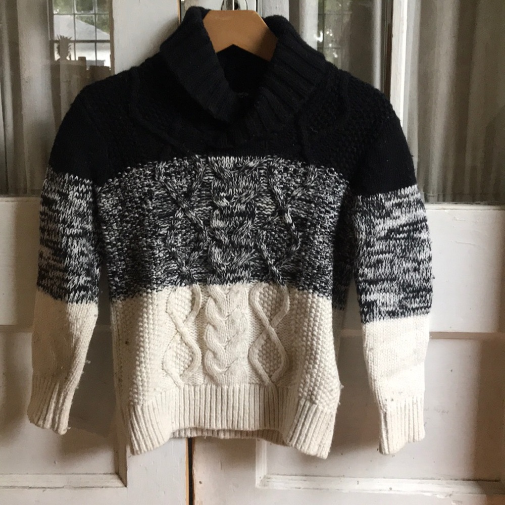Warm collared sweater